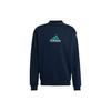 Logo Print Crew Neck Sweatshirt Men Tops Collegiate-Navy HG8095