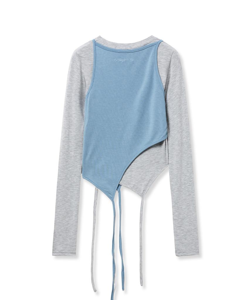 MIDNIGHT MOVE Layered T (Grey)