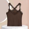 Hollow Lace Corset Slim Fit Suspender Vest Spicy Girl Style Ruffled Lace Camisole  Travel