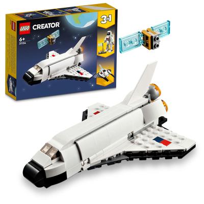 LEGO Creator Space Shuttle Toy Подарок на день рождения Блок Образовательный 6-летний космический корабль Автомобиль Мини-машина 31134