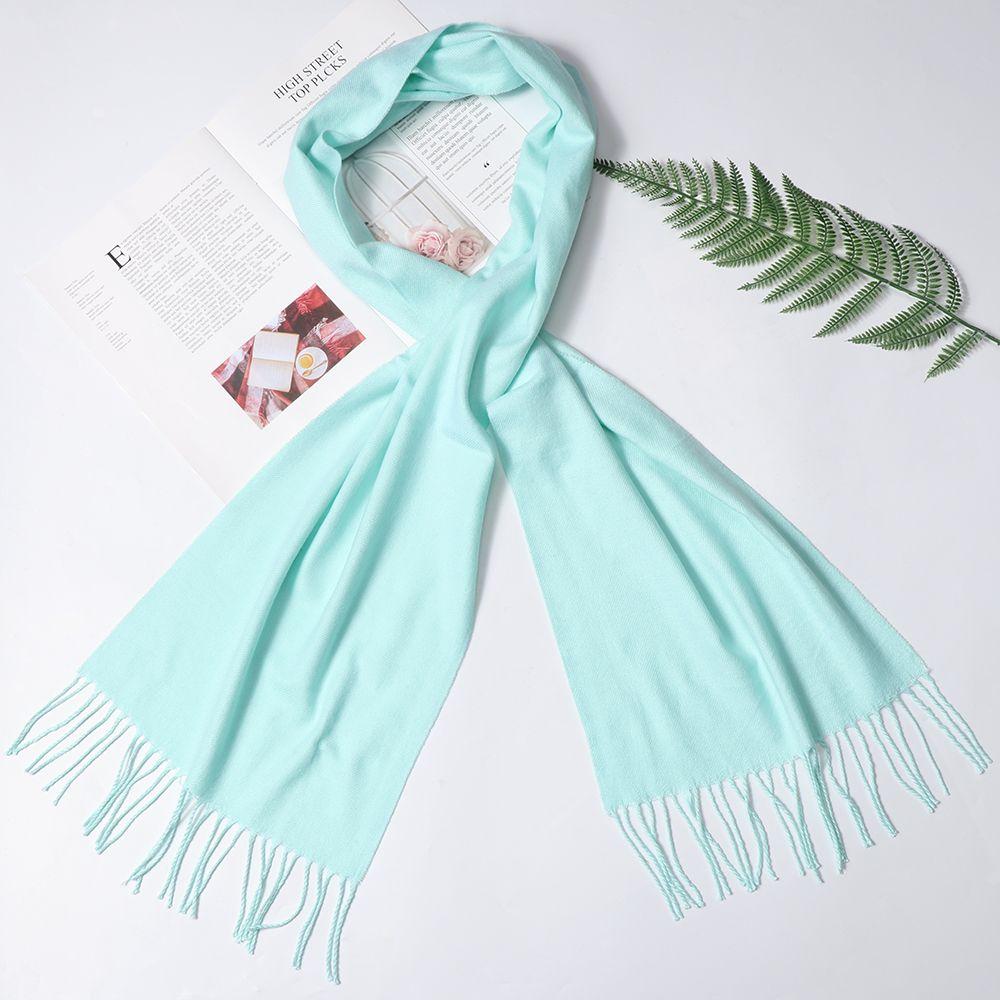 Fashion Soft Warm Cotton Scarf Pure Color Long Shawl Pashmina Cotton