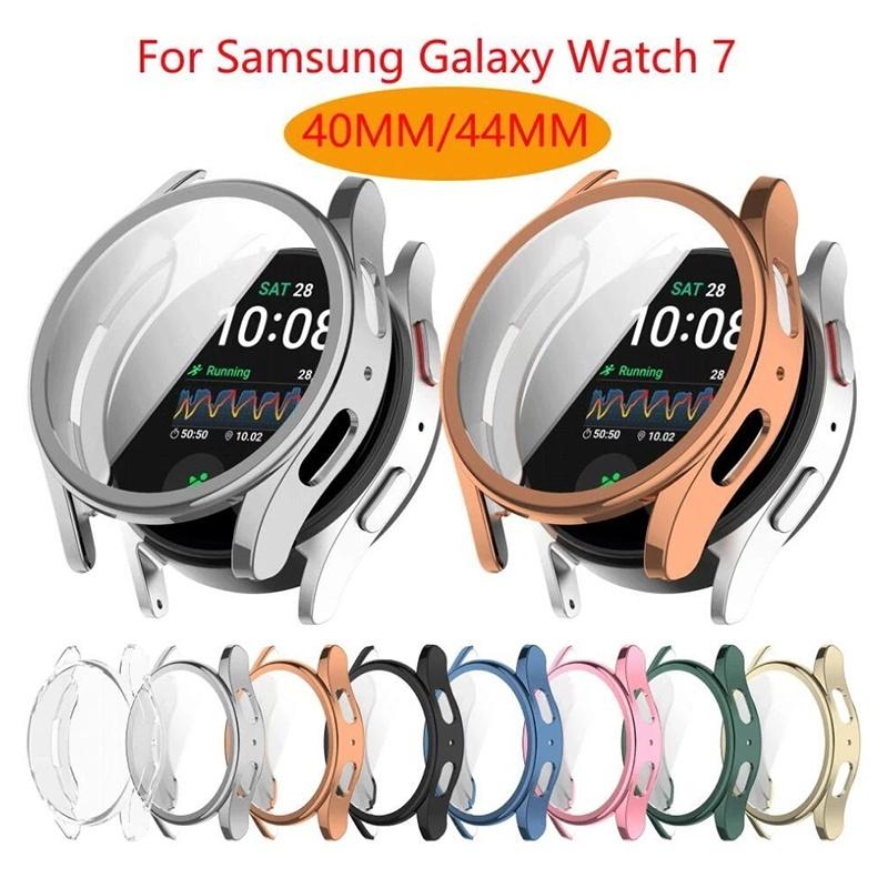 TPU Protective Case For Samsung Galaxy Watch 7 40 44mm Full Screen Protector Case Accessories All-Around Case For Galaxy Watch 7