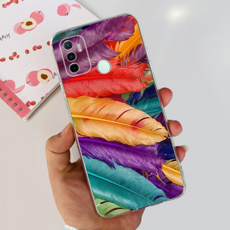 Для Oppo A53 Чехол Oppo A53s CPH2139 Стильный Расписной Чехол Прозрачный Силиконовый Чехол для Телефона Для Oppo A53 A 53 s OppoA53 Мягкие Fundas Capa