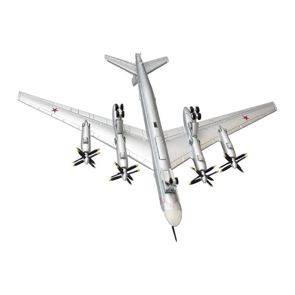 Имитация Сплав Самолет Туполев Медведь Тип Стратегический Бомбардировщик Самолет Статическая Демонстрационная Модель для Коллекции Подарок 1200 Модель, Модель Ту-95,