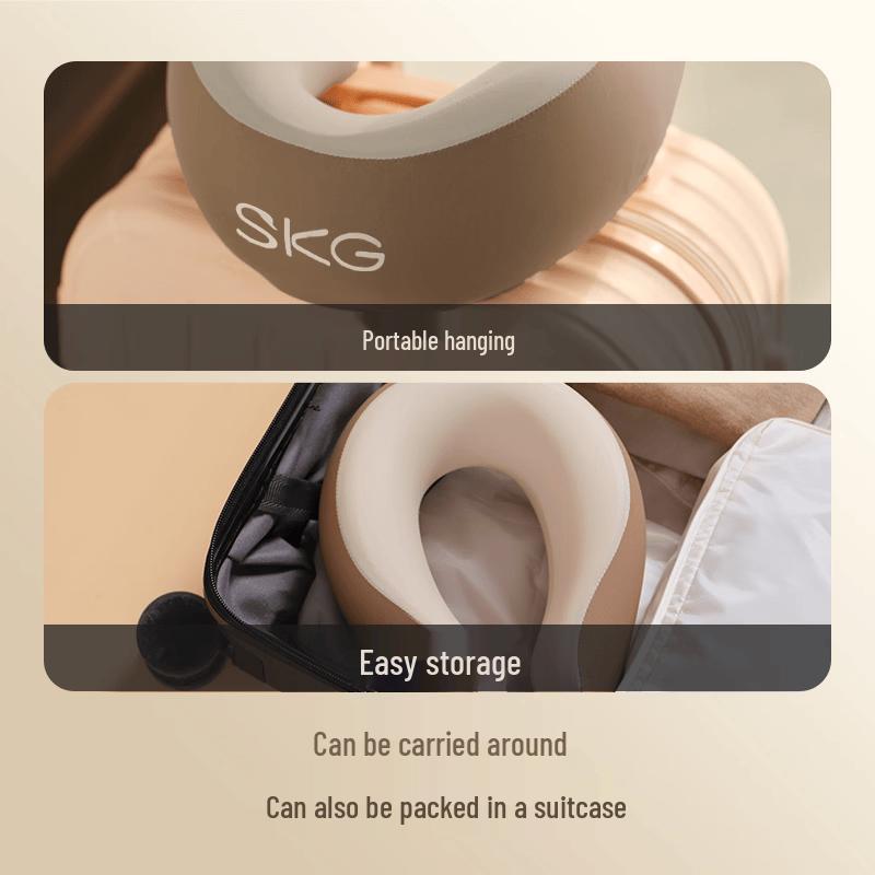 SKG Portable N1-2 Fashion U-shaped Neck Pillow CN plug (adapter included)
