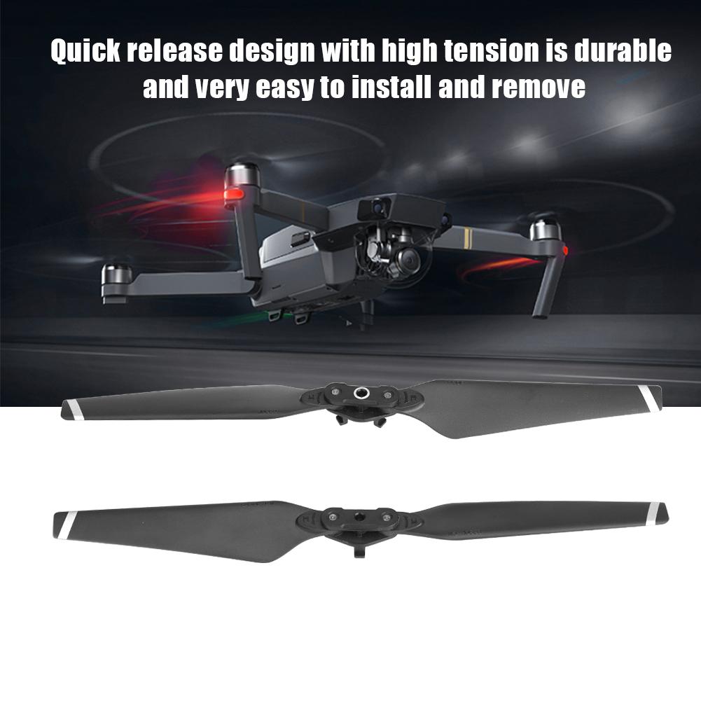 1 пара 8330F Складные быстросъемные пропеллеры Пластиковое лезвие для дрона DJI Mavic Pro (Серебряный)