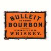 Железный винтажный металлический знак Bulleit Bourbon Whiskey Настенный плакат для бара паба кафе дома гаража Декор Многоцелевой Eng