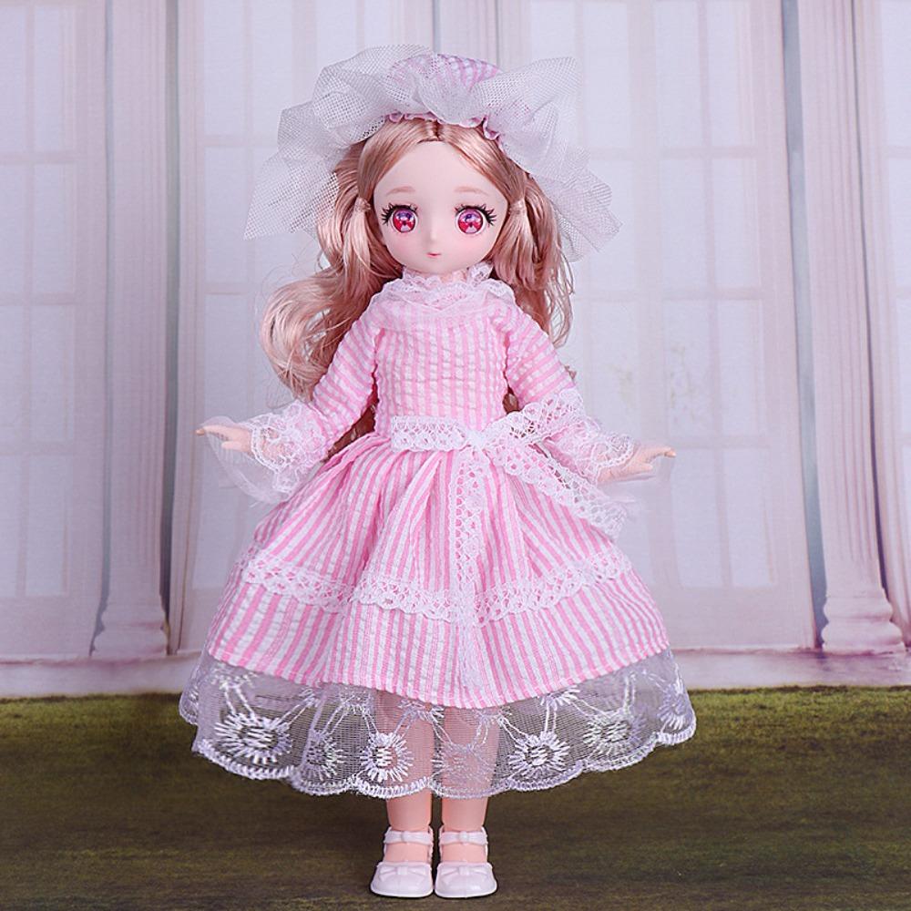 With Wig Make Up Princess Dress Up BJD Dolls High Heel Princess Makeup Ball Joint Doll  Toddler