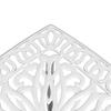 Garden Table White 53 x 53 x 53 cm Cast Aluminum