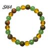 Relaxed Style Jewelry for Travel Handmade Natural Stone Stretch Bracelet, Adjustable Elastic Healing Faux Affordable Crystal Accessory Spiritual Gifts
