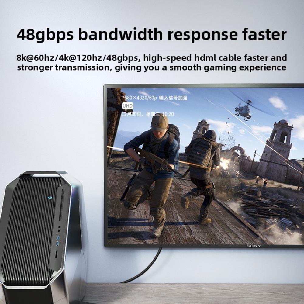 Кабель HDMI 2.1 8K 60 Гц 144 Гц для ТВ ПК Ноутбука Проектора 4K Ultra HD Подключение