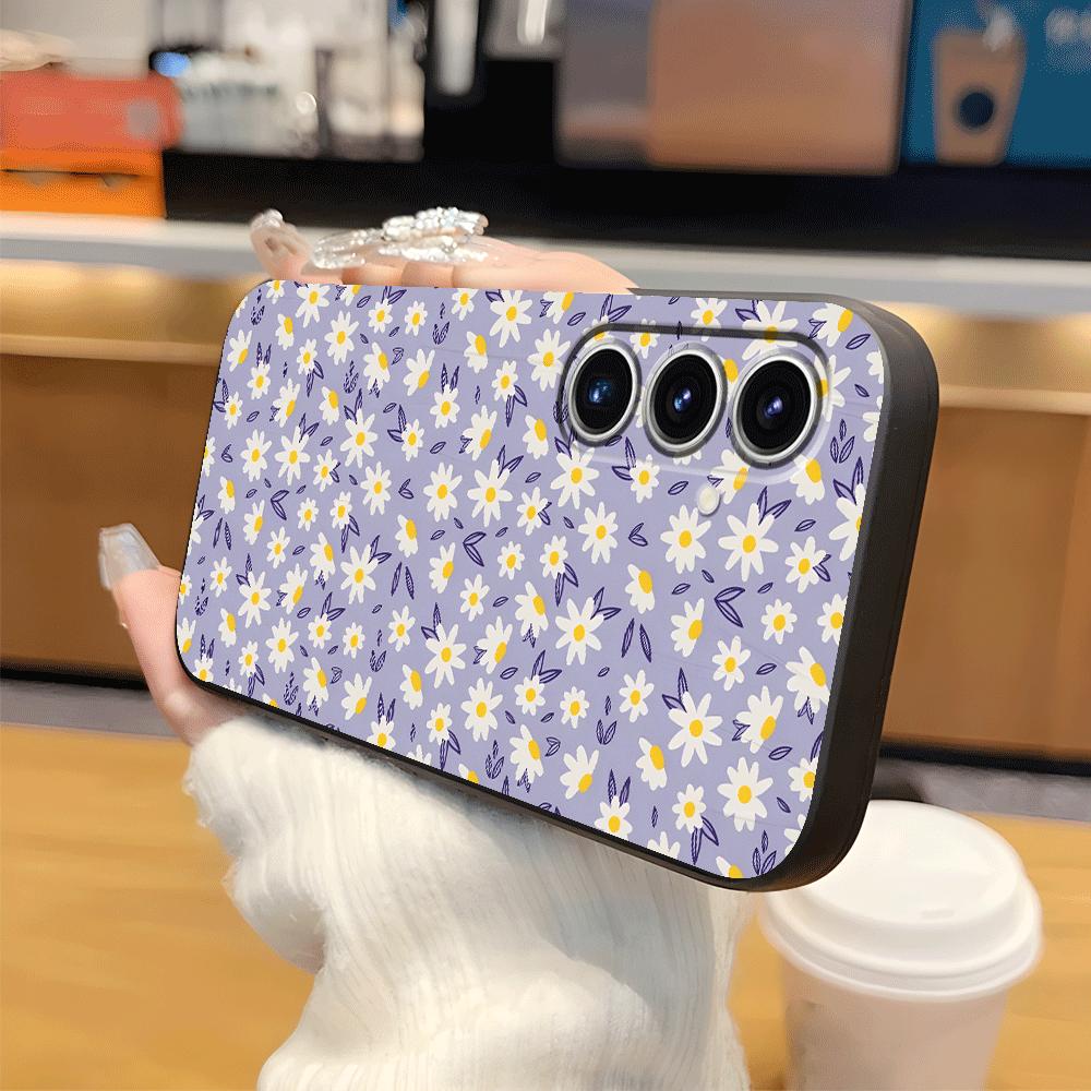 Cartoon Daisy Phone Cover Case for Samsung Galaxy A55 A41 A06 A50 A05 A70 A53 A17 A37 A12 A57 A15 A23 A13 A52 A36 A25 A16 A73