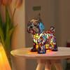 Miniature Dog Shaped LED Desk Lamp PUW5157 Cute Night Light for Home Office Decor Warm White Touch Control