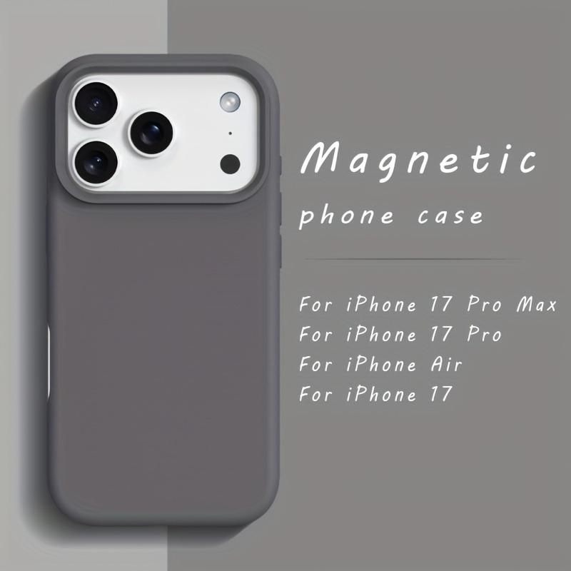 Оригинальный чехол для Magsafe для iPhone 17 Air 17 16 12 13 14 15 Pro Max Plus 17Pro Жидкий силикон Магнитная беспроводная зарядка Чехол
