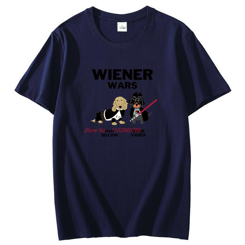 Wiener Wars Funny Dachshund T Shirts Fashion Cotton Short Sleeve Tshirts Unisex Summer New Shirts And Tshirts Print T Shirt