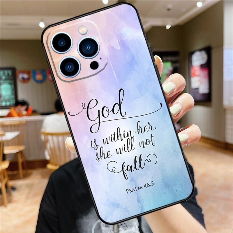 Bible Jesus Christ Case For iPhone 17 16 14 13 12 11 15 Pro Max Mini Plus 16e 17 Air Bumper Cover Accessories