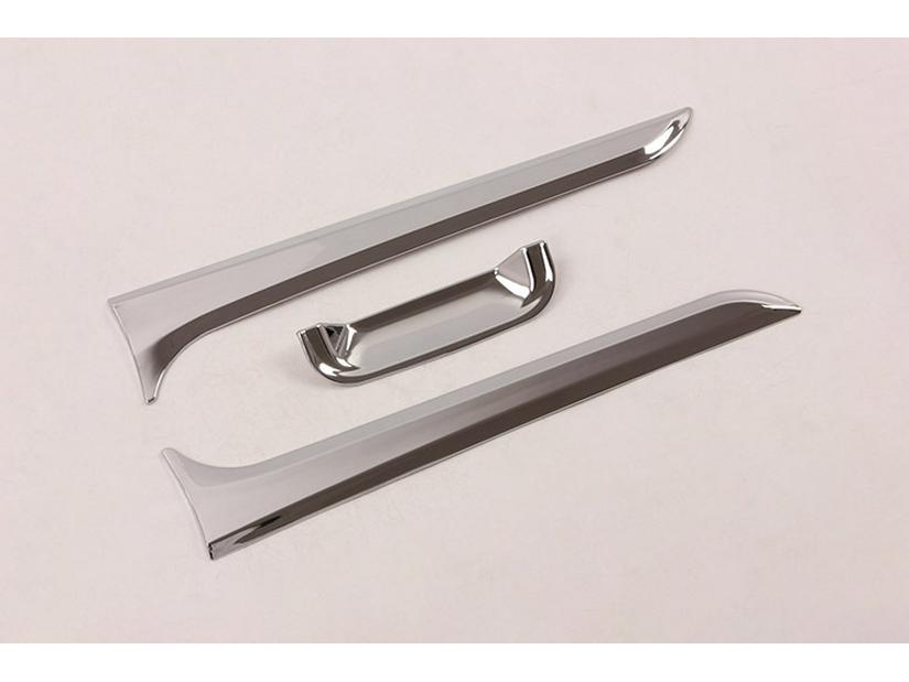 2019 L200/TRITON ABS Задняя накладка Комплект из 3 штук - Гальванизированный декоративный боковой молдинг