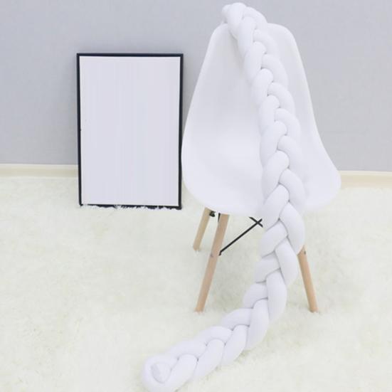 Decorative Cushion All-Around Protecting Sides And Corners of Beds And Sofa Soft PP Cotton Filling Three-Strand Braid Design Crib Braided Accessory