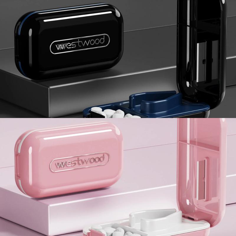 Маленький резак для таблеток, диспенсер для коробок для таблеток, портативный небольшой размер, витаминные таблетки, домашний инструмент для измельчения и разделения, маленькие или большие таблетки