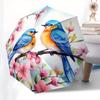 Spring Blossom Birds Wall Art PrintUmbrella, Portable 3-Fold Compact Umbrella for Men & Women Gift