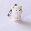 Fluffy Alpaca Elk Capybara Animal Keychains Resin Cartoon Lovely Funny Garlic Goose 3D Doll Pendant Bag Box Car Key Ring Jewelry