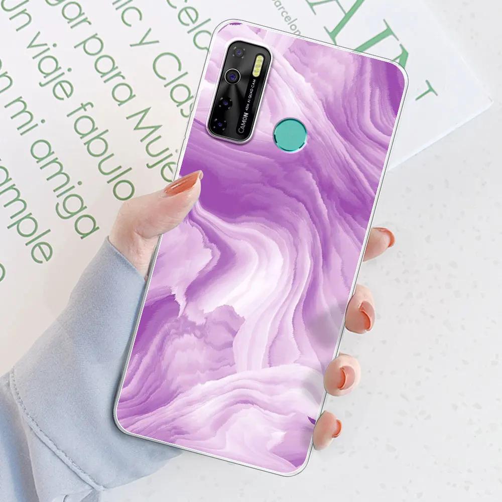 Чехол-бампер для Tecno Spark 5 Pro / Tecno Camon 15 Air / Camon15, прозрачный, из мягкого силикона TPU, или чехол для Tecno Spark 5