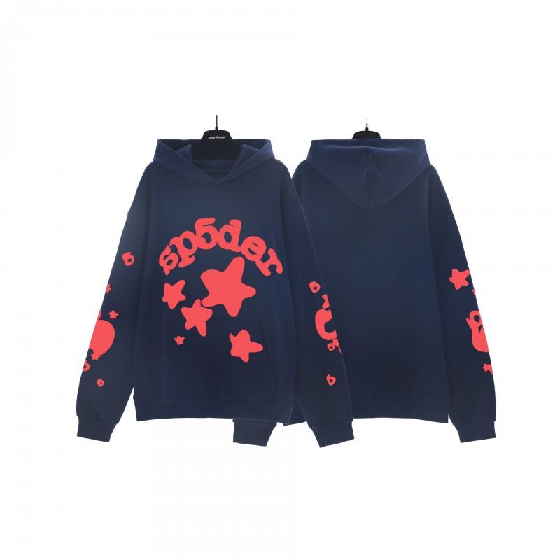 Unisex Streetwear Hoodie With Foil Star Letter Print Loose Fit Cotton Pullover Fall