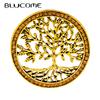 Rhinestone Tree Brooches for Women Round Style Jewelry 2 Colors Available Sweater Pin High Quality