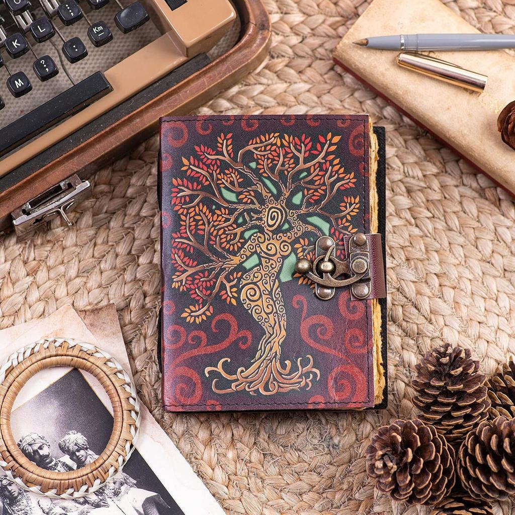 Винтажные подарки из кожаного журнала гримуар