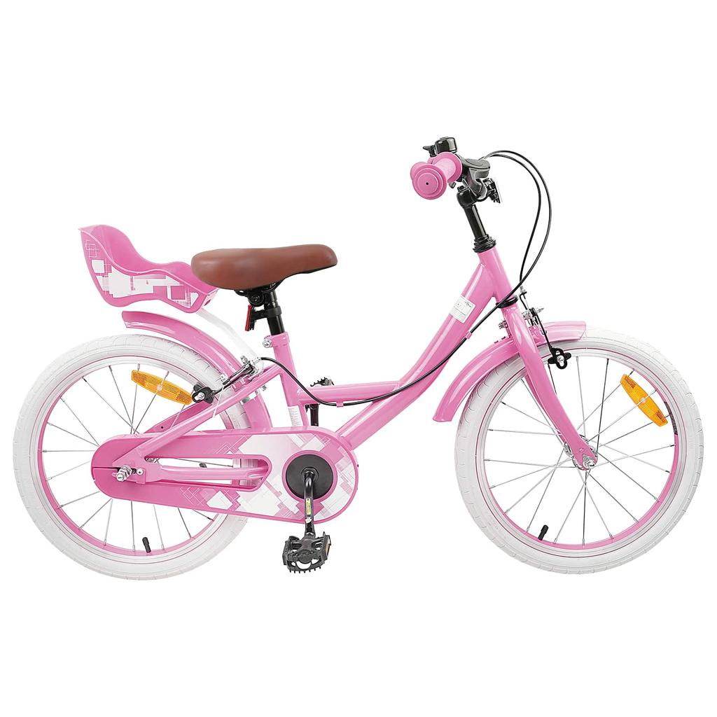 Kids Bicycle 18 Inch for Ages 5 7 Light Pink