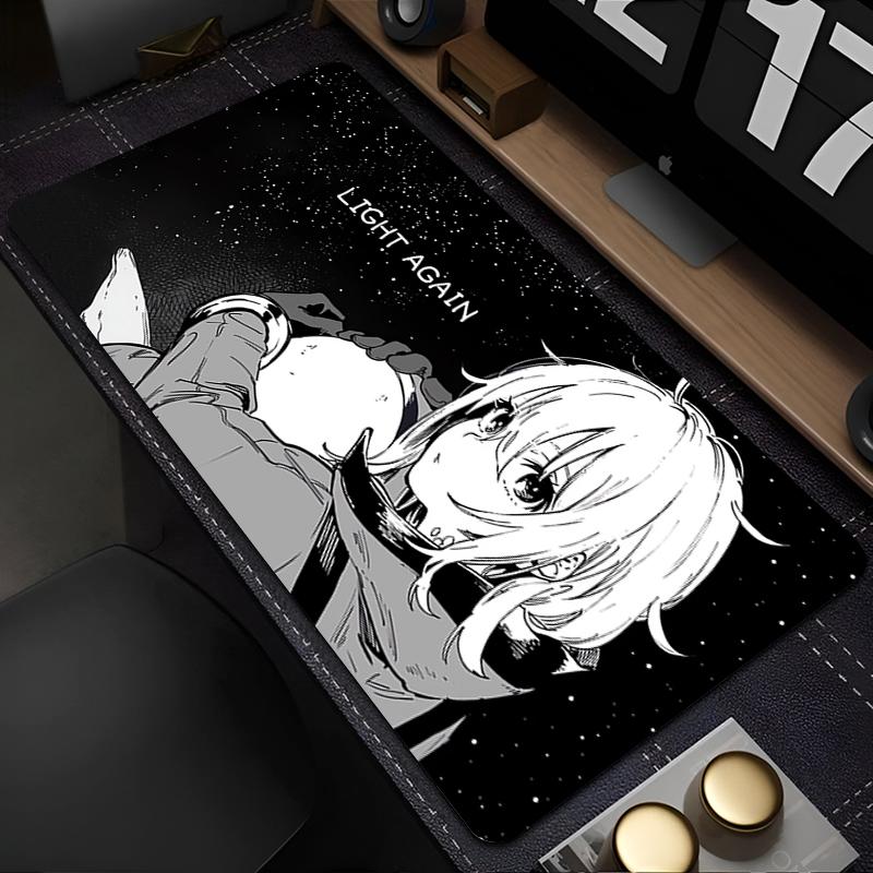 Mouse Pad Black And White Anime Mousepad Office
