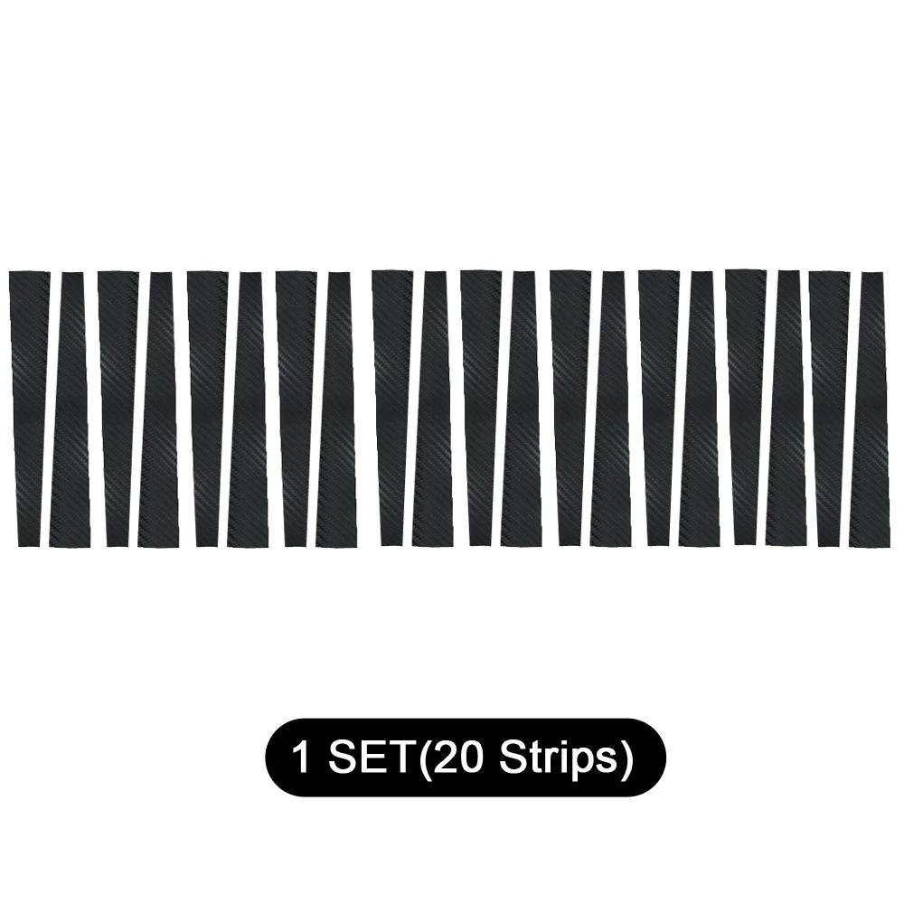 20 шт./компл. наклейка для стайлинга автомобиля, наклейка из углеродного волокна, защитная пленка от царапин, аксессуары для обода ступицы колеса для VW Volkswagen Golf 7