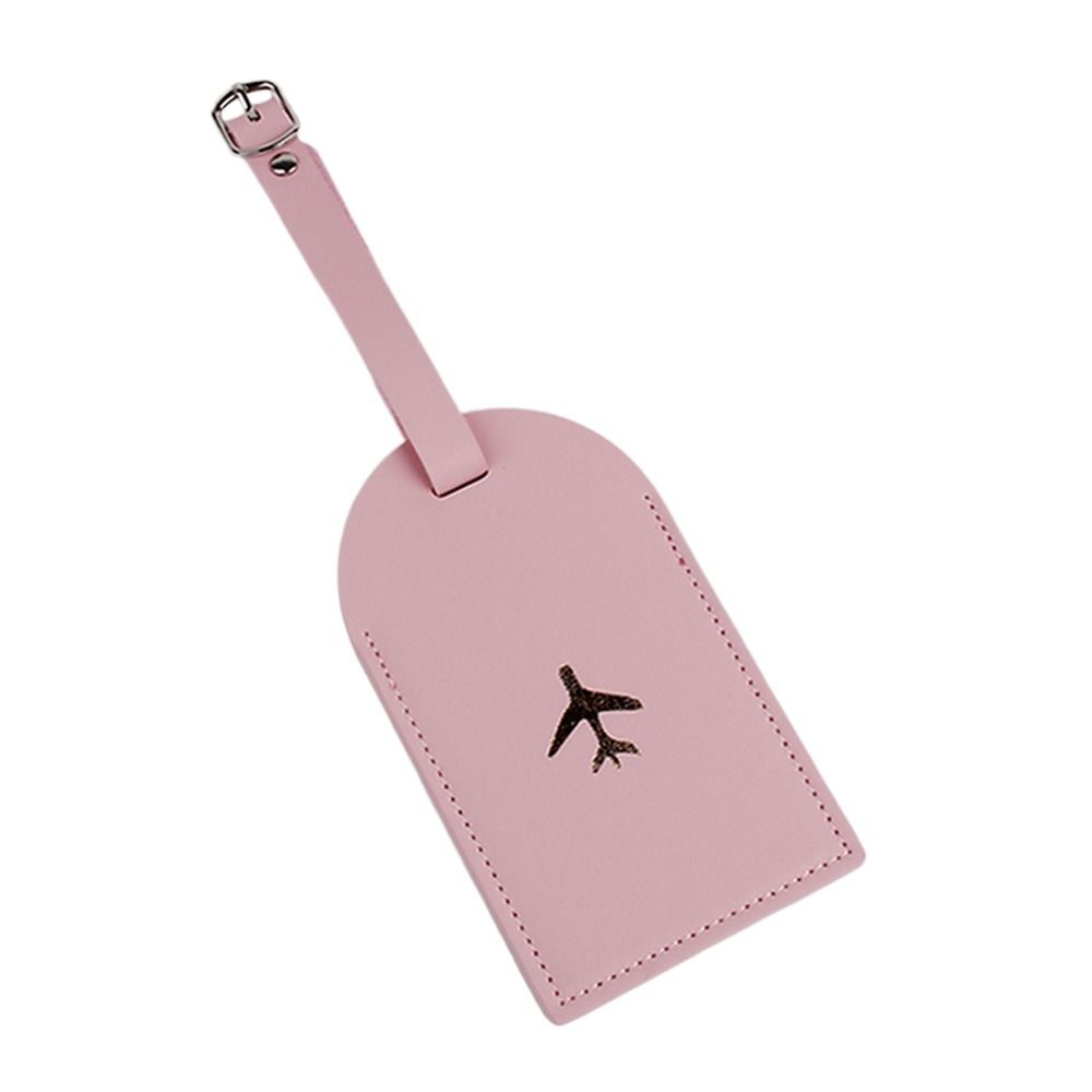 Colorful PU Luggage Tag Boarding Pass Information Card Portable Baggage Name Tags Women