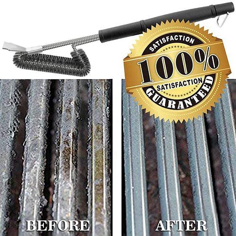 Stainless Steel BBQ Grill Cleaning Brush