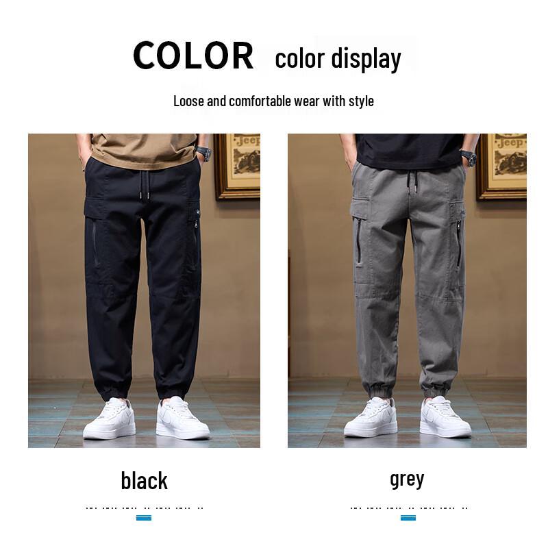 Jeep Мужские весенние уличные брюки-джоггеры карго