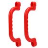 2PCS Kids Toy Handles Reusable Plastic Playground Safe Grab Handle for Outdoor Climbing Amusement Equipment Red