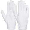 12Pairs White Cotton Gloves Thickened Stretchable Lining Gloves Glove Cleaning Work Woodworking V1G0