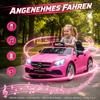 Kids' Electric Car, with LED Headlights, Safety Belt, Horn, Music, 3 to 5 km/h, Pink, 107 x 62.5 x 44cm