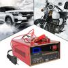 EU/US Plug Автомобильное зарядное устройство для аккумулятора Светодиодный экран Зарядное устройство для аккумулятора мотоцикла 12 В/24 В для внедорожника, грузовика, лодки, мотоцикла