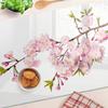 Tempered Glass Kitchen Board with Decorative Wild Rose Graphics 80x52 cm
