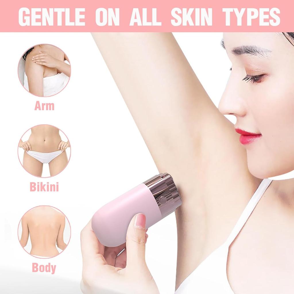 Портативные мини-электробритвы для женщин Эпилятор для усов Триммер для волос на ногах, в области бикини и на теле Безболезненный инструмент для удаления волос на лице