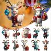 Swing Animal Goat Hanging Pendants Cartoon Goat Xmas Tree Ornament  for Cars Backpacks