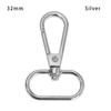 1pcs Metal Split Ring DIY KeyChain Lobster Clasp Bags Strap Buckles Hook Collar Carabiner Snap