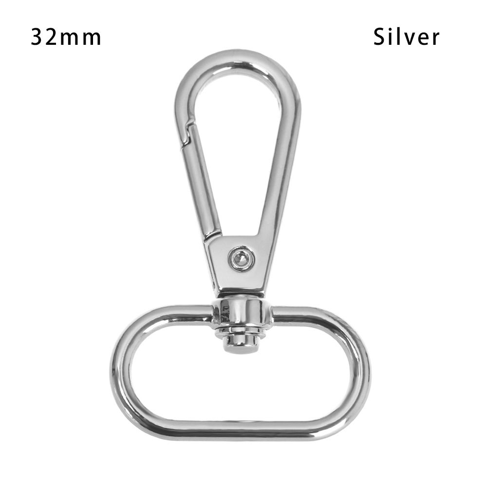 1pcs Metal Split Ring DIY KeyChain Lobster Clasp Bags Strap Buckles Hook Collar Carabiner Snap