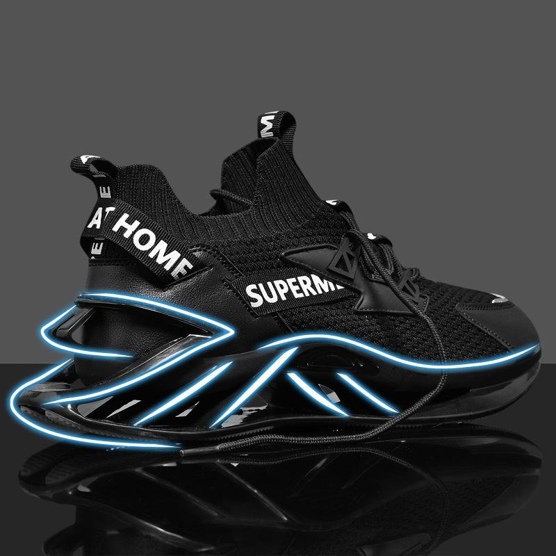 Кроссовки Мужские Дышащие Кантри Мужская Обувь Спортивная Обувь для Бега Увеличивающая Рост Мужская Обувь на Лезвии Обувь