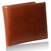 Tochigi Leather Men's Compact Bi-fold Wallet, Genuine Leather, with Coin Purse, Bill Compartment, and Multi-Storage, Made In Japan, TGS-3361 (Tan)