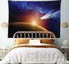 VIKAMA Dream Universe Tapestry Extraterrestrial Mountains And Lakes Scenery Tapestry Decorative For Living Room Sofa Background