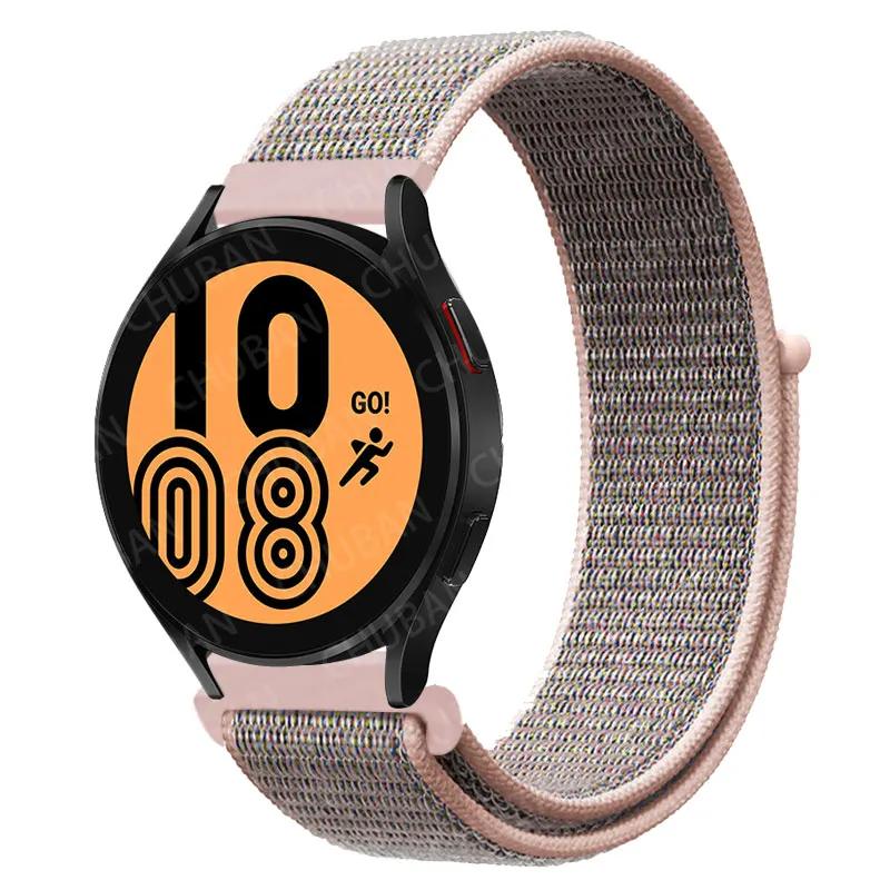 Nylon Loop For Samsung Galaxy Watch 6 5 Pro/4/classic/gear S3 Frontier/active Sport Bracelet Huawei Watch Gt2 3 22mm 20mm Strap