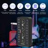 Lekato Portable Guitar Amp Headphone Amplifier W/distortion Fx-Rechargeable Mini Speaker for Travel,recording & Silent Practice