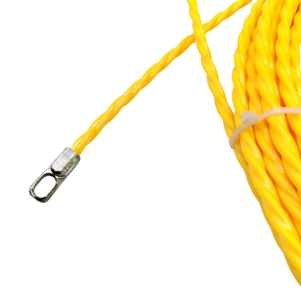 Желтый полиэстеровый инструмент для протяжки проводов, лента электрика